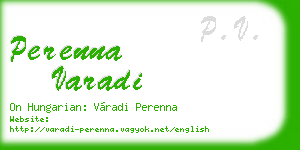 perenna varadi business card
