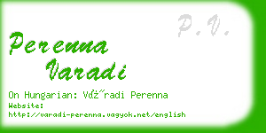 perenna varadi business card